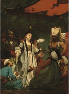 Gustave-Clarence-Rodolphe Boulanger - Catherine I of Russia Negotiating The Treaty of Prut With The Turks