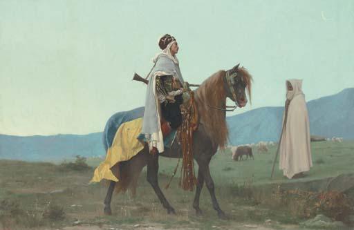 Gustave-Clarence-Rudolphe Boulanger - An Arab Horseman
