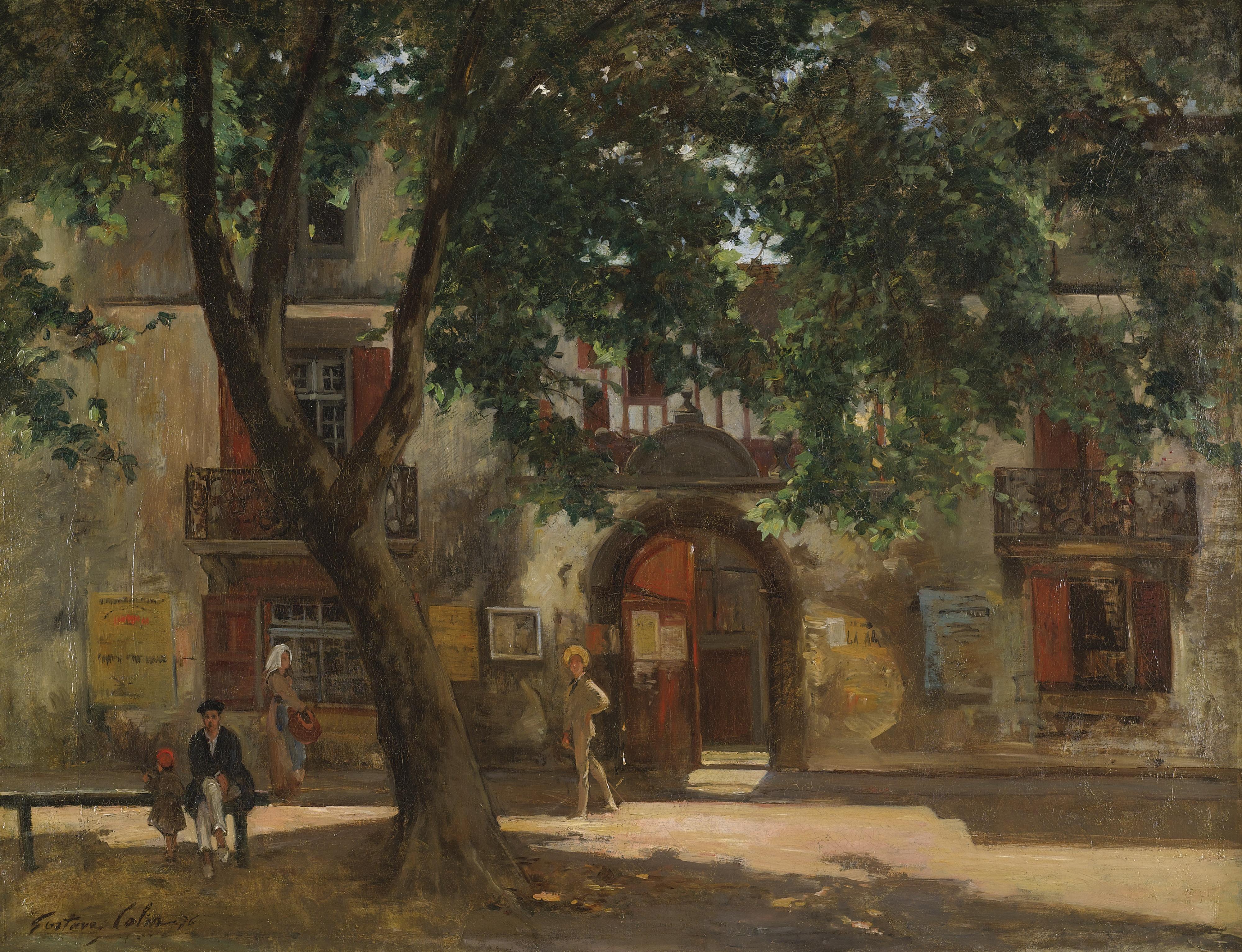 Gustave Colin - Afternoon In A French Village