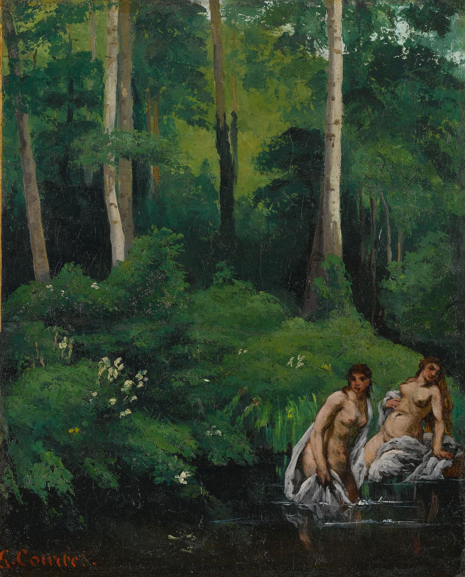 Gustave Courbet - Baigneuses Dans La Forêt