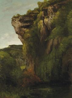 Gustave Courbet - Bords de la Loue avec rochers