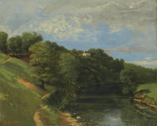 Gustave Courbet - Château au bord de la rivière