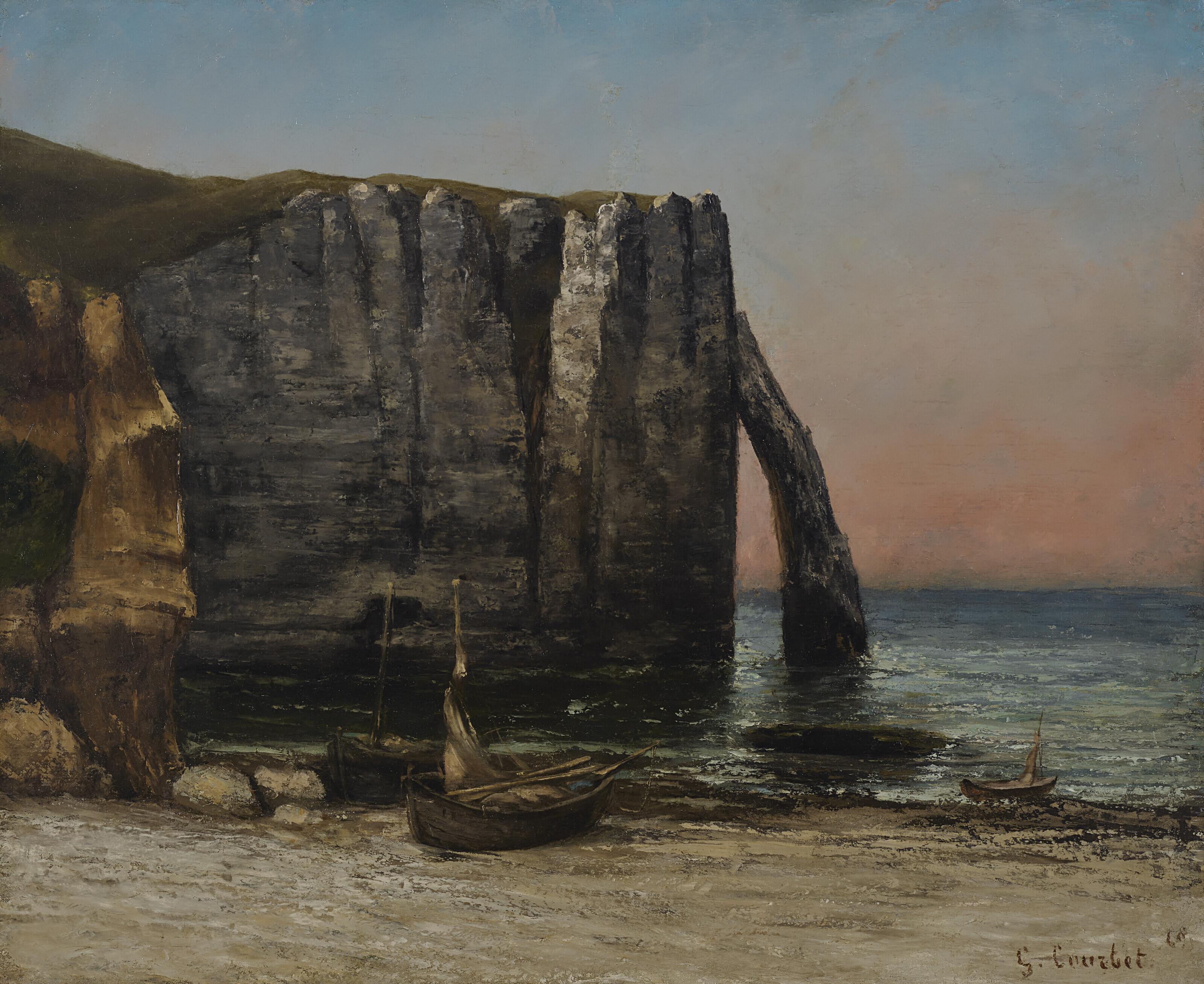 Gustave Courbet - Étretat-La Porte d\'Aval