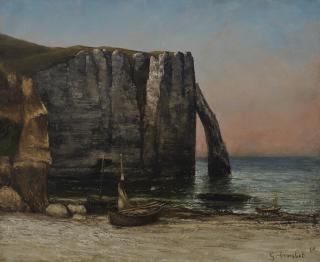 Gustave Courbet - Étretat-La Porte d\'Aval