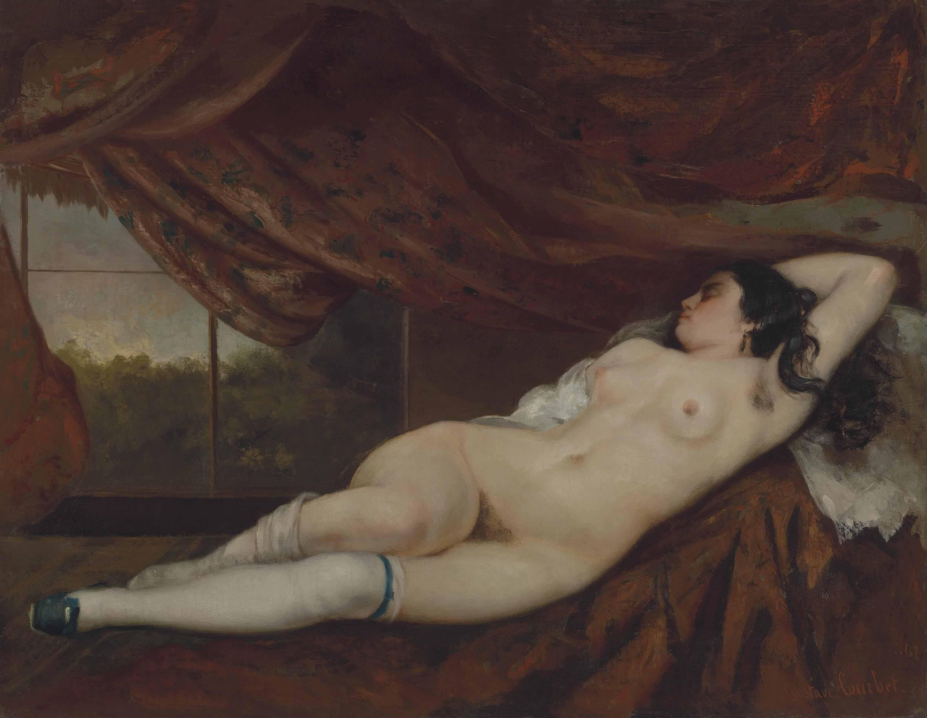 Gustave Courbet - Femme Nue Couchée