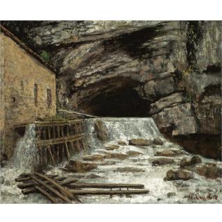 Gustave Courbet - French La Source De La Loue