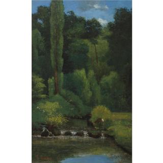 Gustave Courbet - French Ruisseau Dans La Forêt