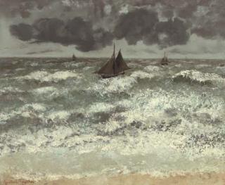 Gustave Courbet - La Vague (Aux Trois Barques)