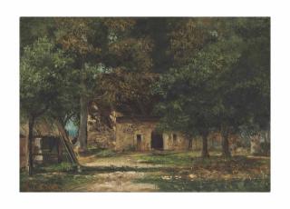 Gustave Courbet - Le jardin de la Mère Toutain à Honfleur