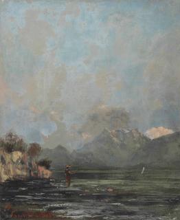 Gustave Courbet - Le Lac Léman (La Dent du midi)