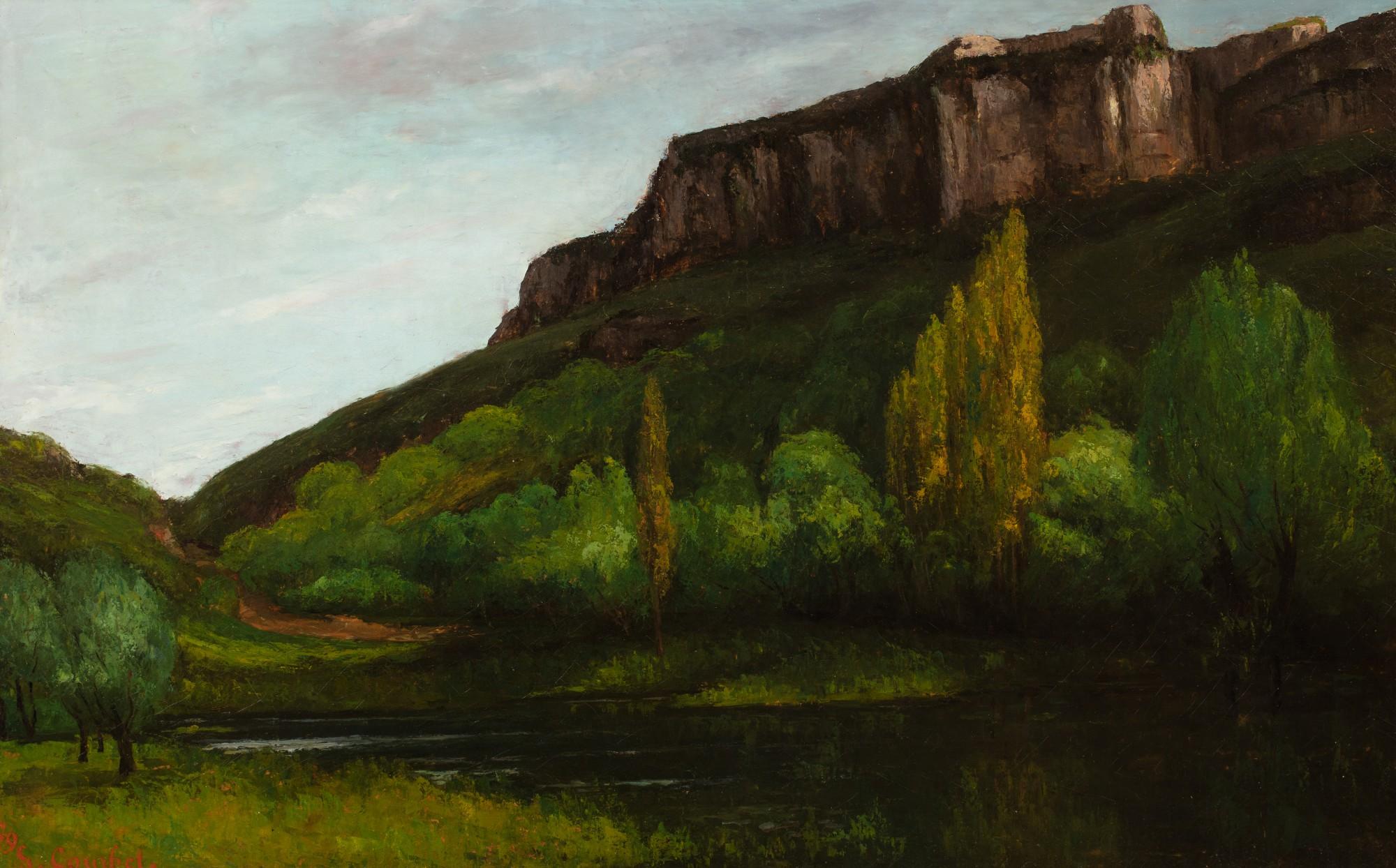 Gustave Courbet - Paysage près d\'Ornans