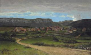 Gustave Courbet - Paysage près d\'Ornans