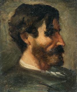 Gustave Courbet - Portraitstudie des Lyrikers Marc Trapadoux