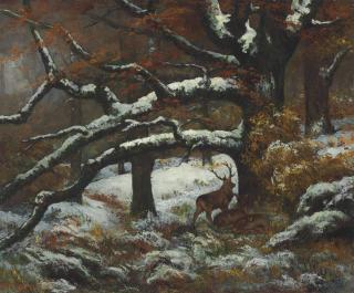 Gustave Courbet - Remise De Cerfs