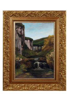 Gustave Courbet - Roches Et Cascade(Painted In 1866)