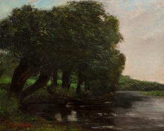 Gustave Courbet - Saulaie, bords de la Charente