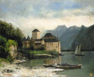 Gustave Courbet - Vue du château de Chillon