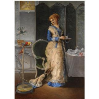 Gustave de Jonghe - Belgian Woman In An Interior