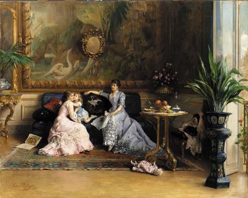 Gustave De Jonghe - The Afternoon Visit