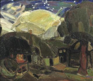 Gustave De Smet - Avond Op De Hoeve; Ferme Au Crépuscule