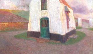 Gustave De Smet - De kapel - The chapel (\'t kappeleke; near Bruges and the dike of the \