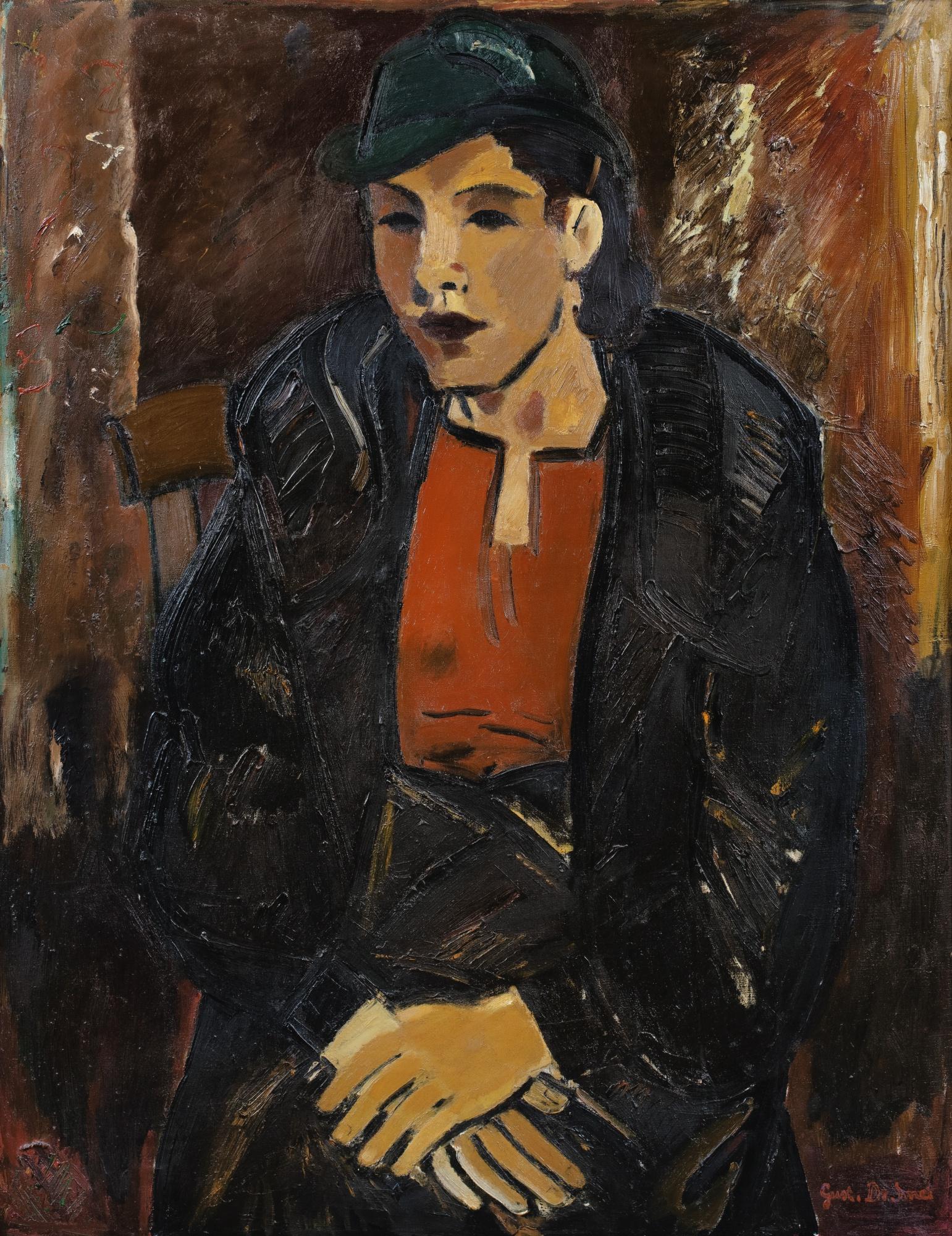 Gustave De Smet - Femme Au Manteau