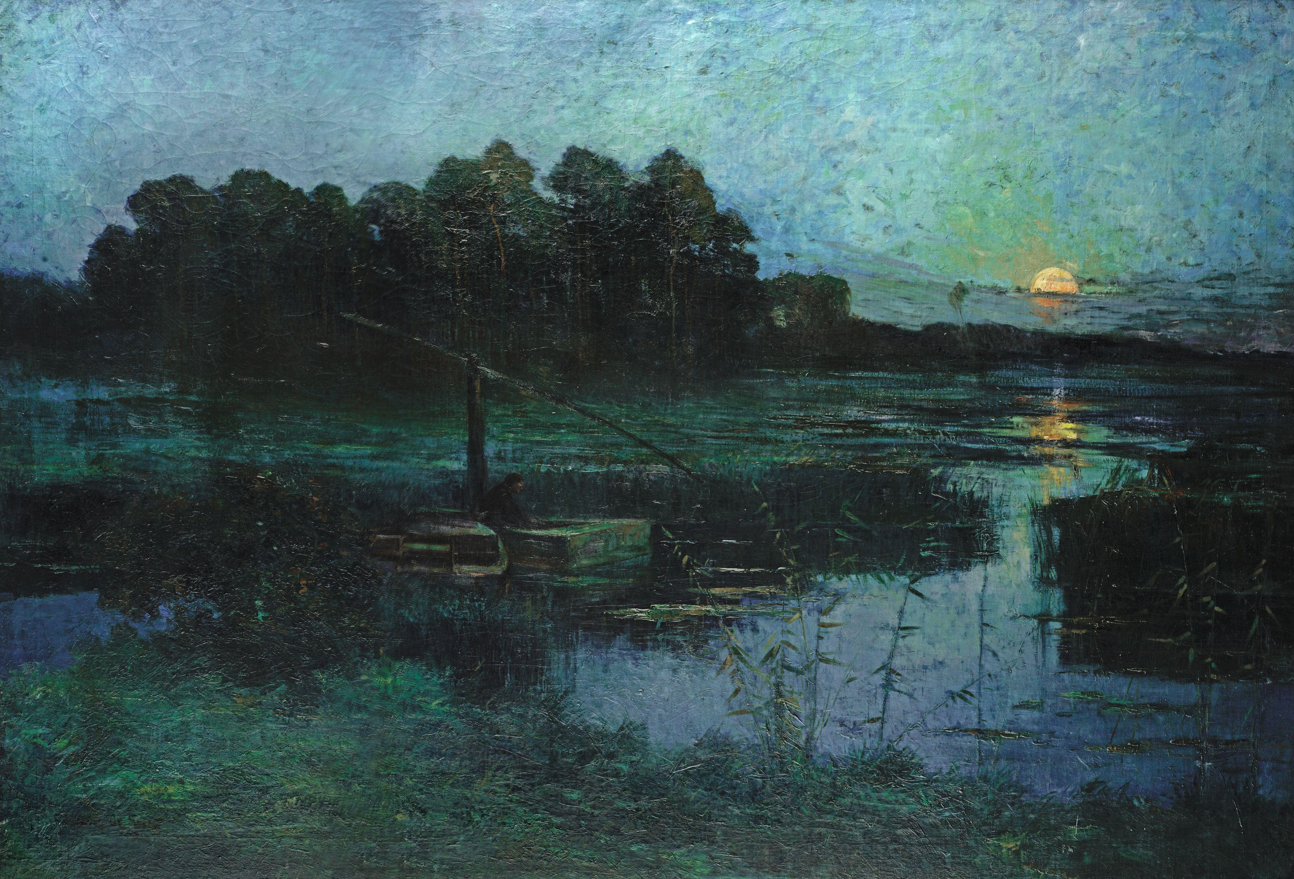 Gustave de Smet - \'Le pêcheur d\'anguilles\'