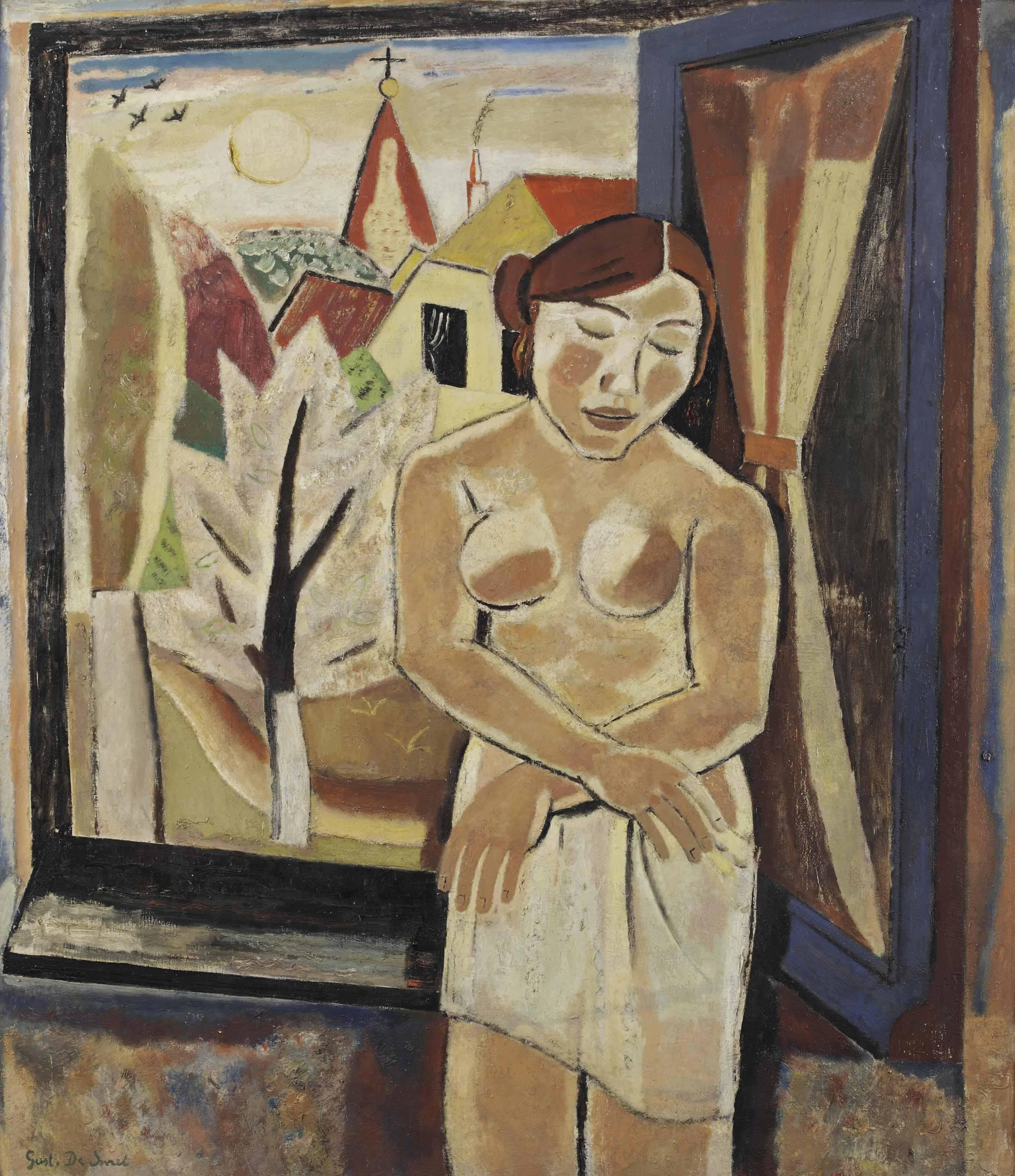 Gustave De Smet - Nude By A Window