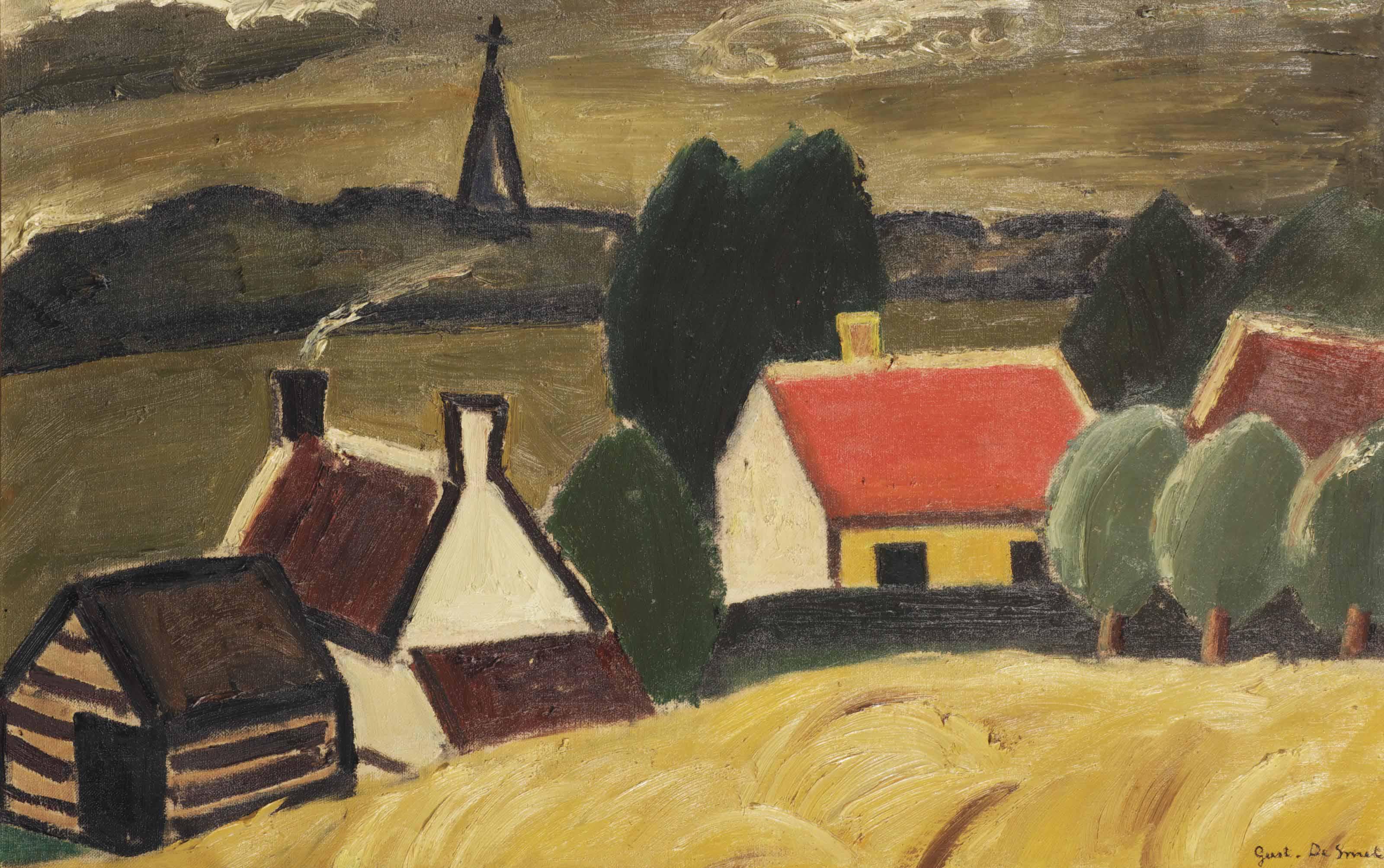 Gustave De Smet - The Ripe Cornfield