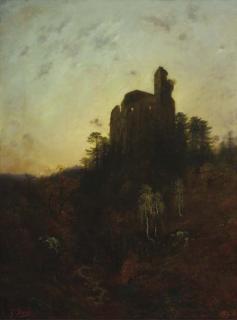 Gustave Dore - Château En Ruine Dans la Fôret