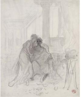 Gustave Doré - Classical figures in an interior