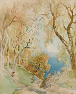 Gustave Dore - Vue du lac Leman