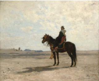 Gustave Guillaumet - Cavalier Arabe Dans Un Desert