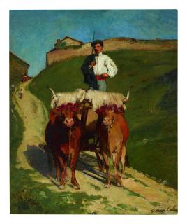 Gustave Henri Colin - On To The Basque Celebration