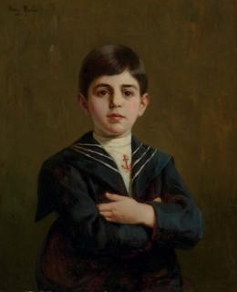 Gustave Henry Mosler - Portrait of a Boy