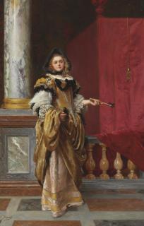 Gustave Jean Jacquet - Arriving At The Ball