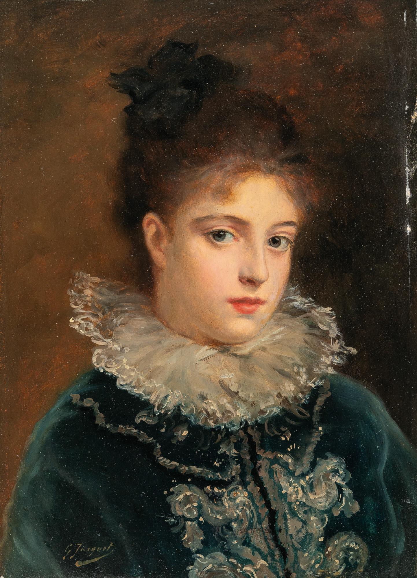 Gustave Jean Jacquet - Bildnis eines jungen Mädchens