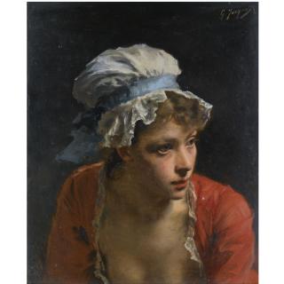 Gustave Jean Jacquet - French The Mob Cap