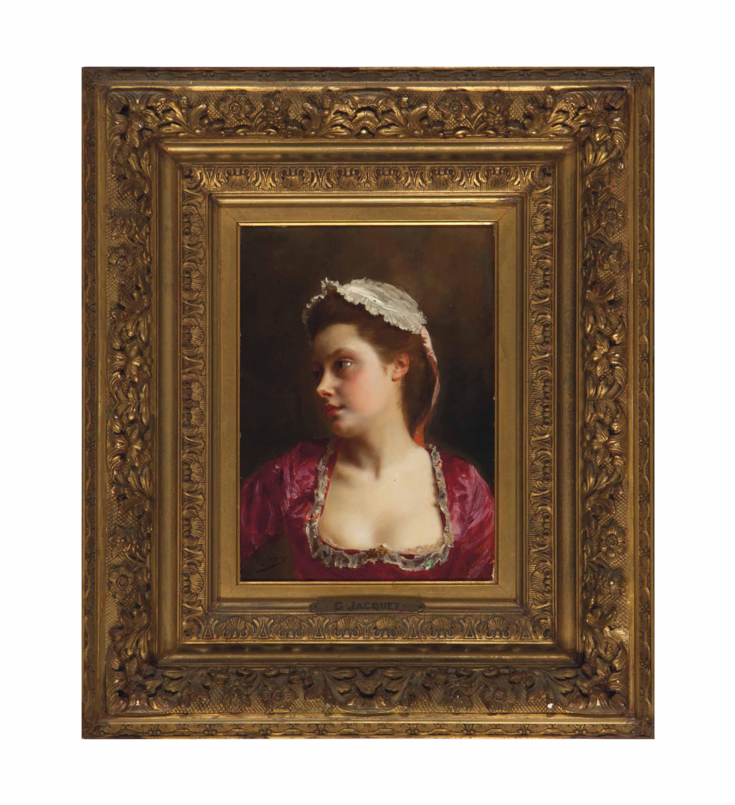 Gustave Jean Jacquet - La Belle En Rouge