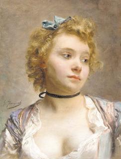 Gustave-Jean Jacquet - Portrait of the artist\'s wife