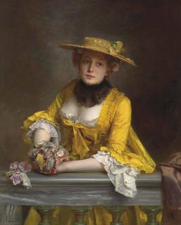 Gustave-Jean Jacquet - The Yellow Dress