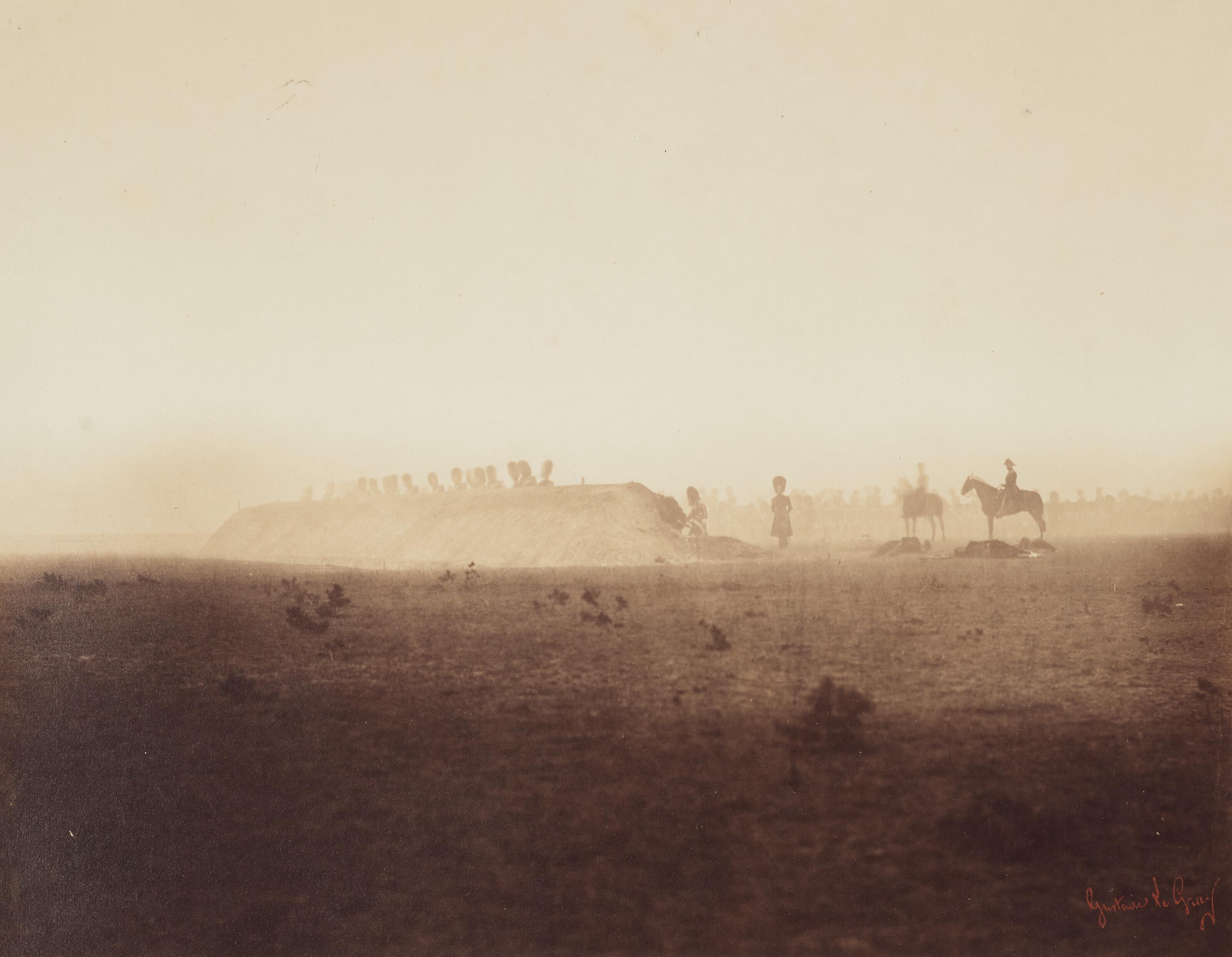 Gustave Le Gray - Cavalry Maneuvers, October 3 from the album Memories of the Camp de Châlons under General Decaën, 1857