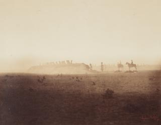 Gustave Le Gray - Cavalry Maneuvers, October 3 from the album Memories of the Camp de Châlons under General Decaën, 1857