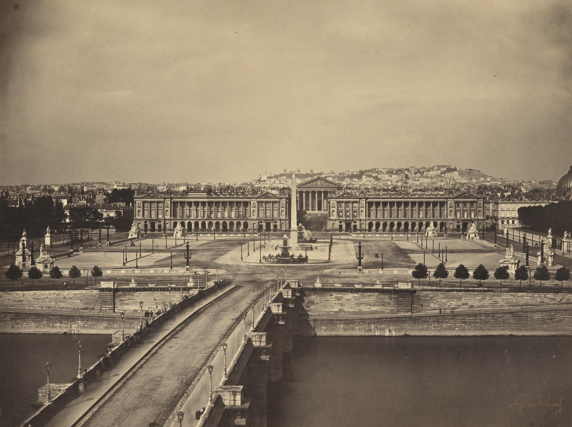Gustave Le Gray - Place De La Concorde, Paris, 1859