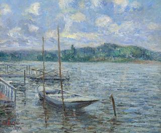 Gustave Loiseau - Barque et ponton
