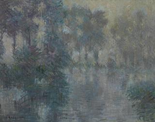 Gustave Loiseau - Bords le l\'Eure, Hiver