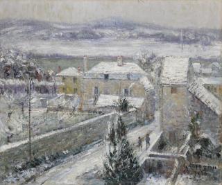 Gustave Loiseau - Hiver À Triel-Sur-Seine; Bord De Rivière: A Double-Sided Work