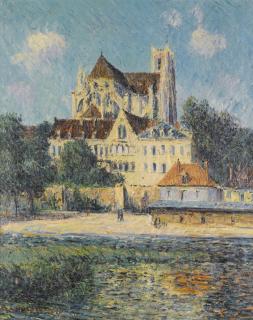 Gustave Loiseau - La Cathédrale D\'Auxerre