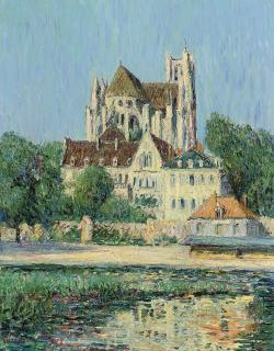 Gustave Loiseau - La cathédrale d\'Auxerre