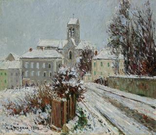 Gustave Loiseau - La neige à Auvers-sur-Oise